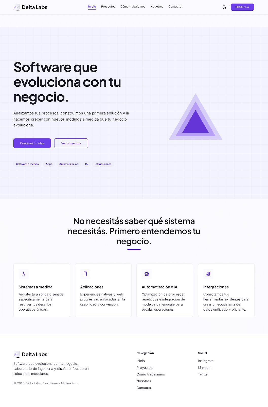 Vista conceptual de una plataforma de gestión financiera